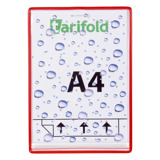 Funda estándar antihumedad Drypocket Tarifold, sin pivotes, A4, vertical