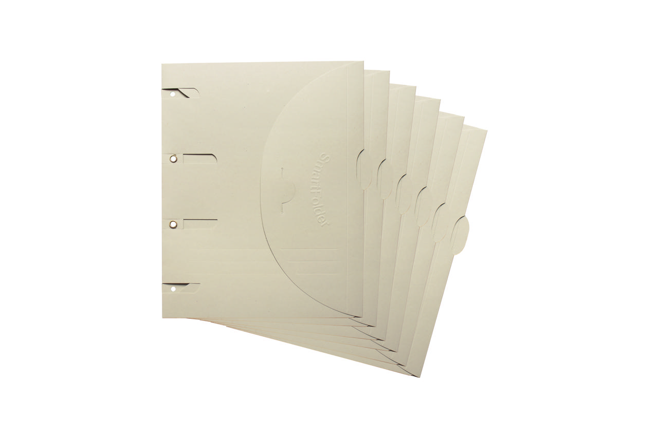 Smartfolder Perforerad Mapp, med Flik, A4