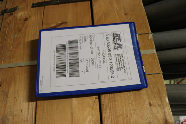 Hängande förstärkt logistisk ID-ficka, A4, porträtt, sidmatning