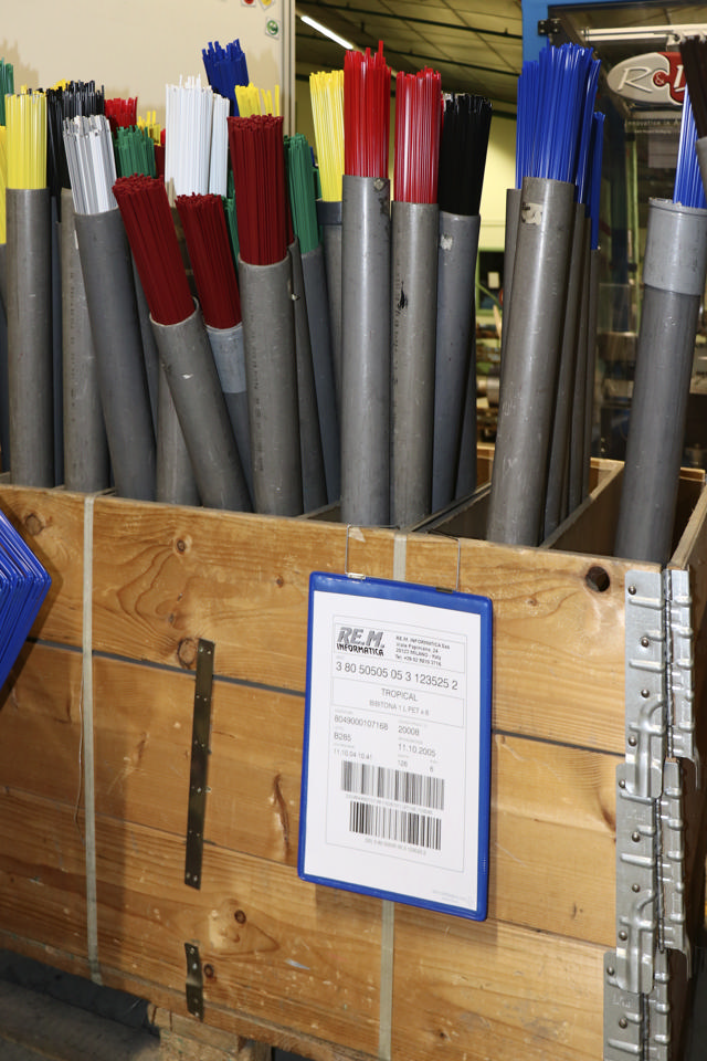 Hängande förstärkt logistisk ID-ficka, A4, porträtt, sidmatning