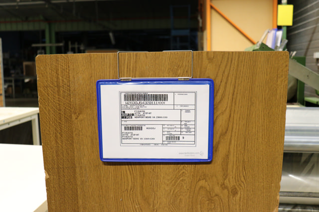 Hängande förstärkt logistik-ID-ficka, A4, liggande, sidoinmatning