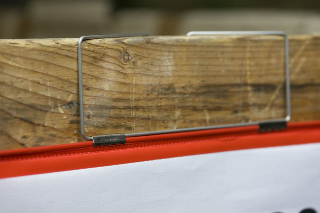 Hängande förstärkt logistik-ID-ficka, A5, liggande, sidoladdning