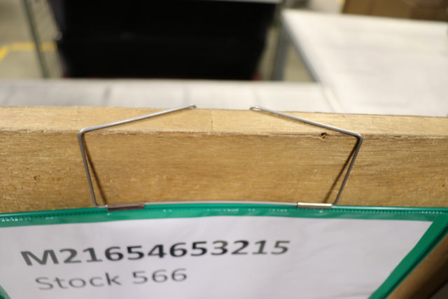 Hängande förstärkt logistisk ID-ficka, A5, liggande, sidoladdning