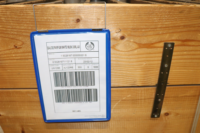 Hängande förstärkt logistisk ID-ficka, A5, porträtt, sidmatning