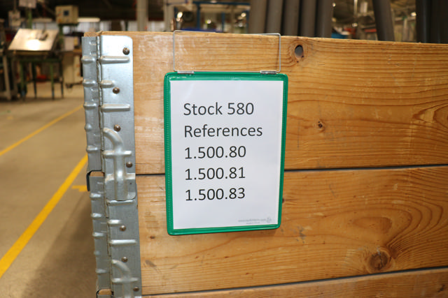 Hängande förstärkt logistisk ID-ficka, A5, porträtt, sidmatning