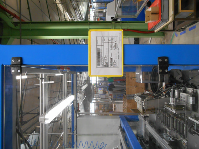 Magnetisk förstärkt logistik-ID-ficka, A4, liggande, sidoinmatning