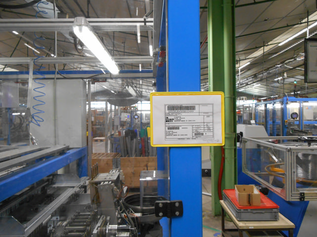 Magnetisk förstärkt logistik-ID-ficka, A4, liggande, sidoinmatning