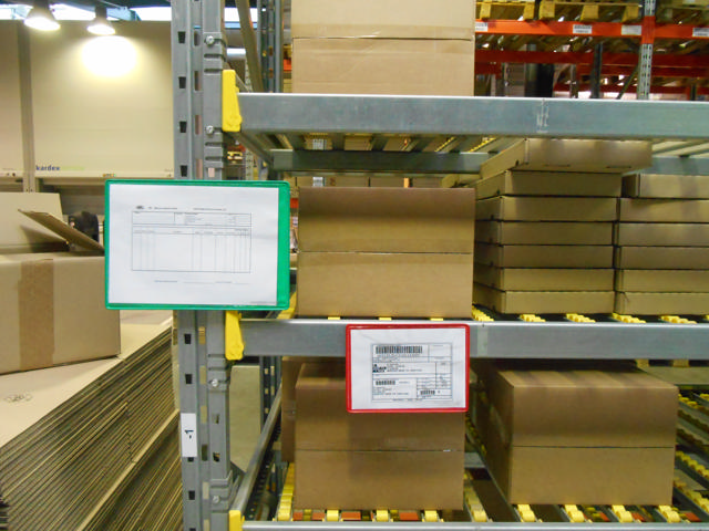 Hängende, Verstärkte Lager-Kennzeichnungstaschen, DIN A4, Quer, Seitliche Öffnung