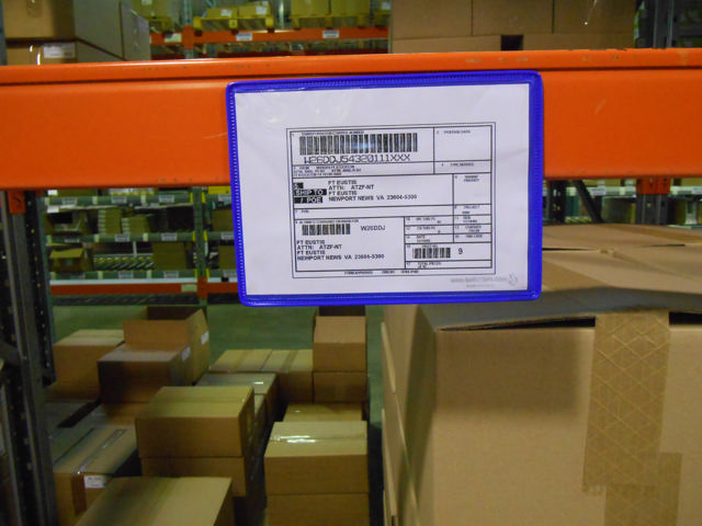 Magneettivahvistettu logistiikan tunnistetasku, A5, vaaka, sivulataus