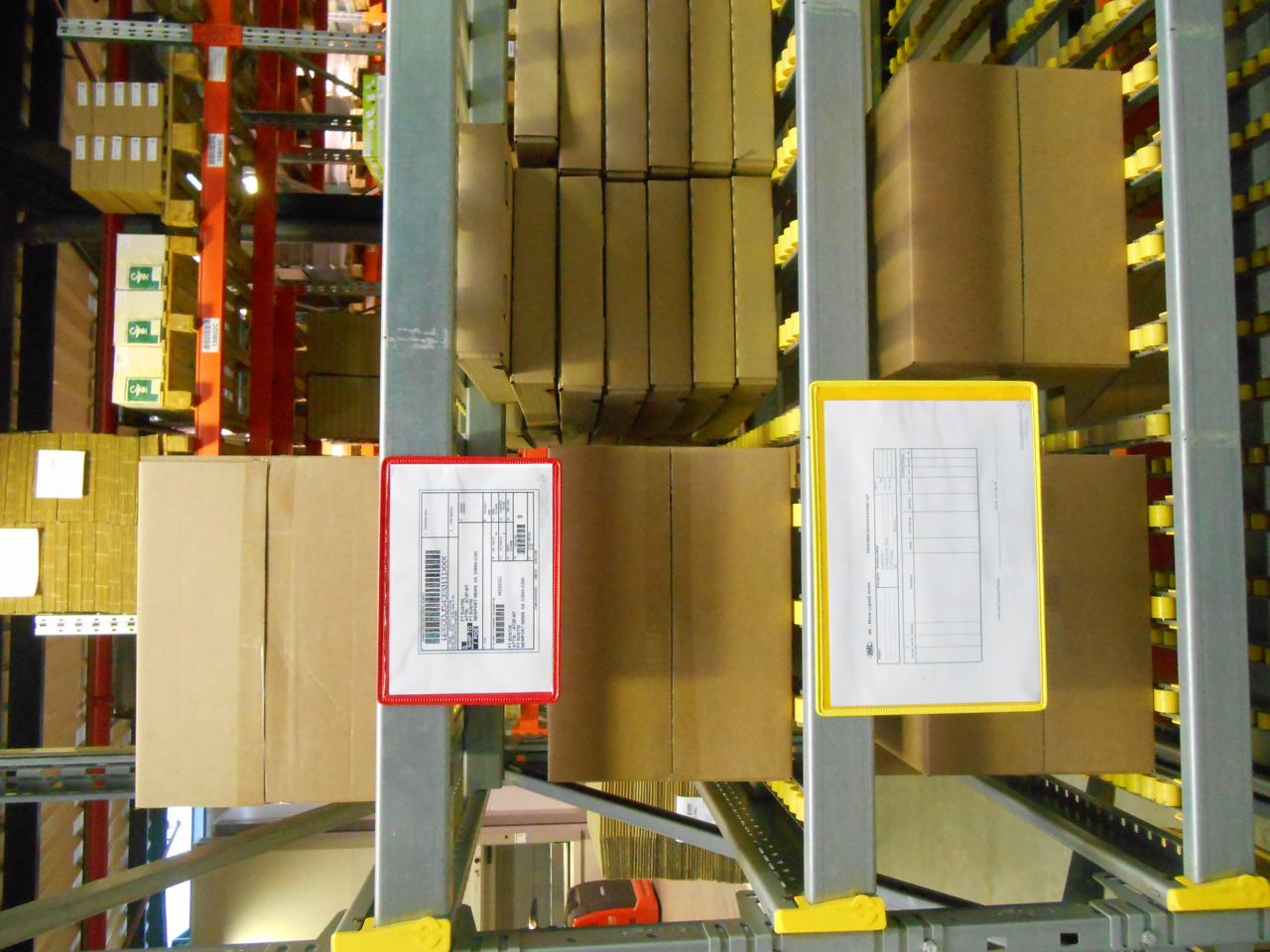 Magnetisk förstärkt logistik-ID-ficka, A5, liggande, sidoinmatning