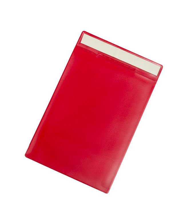 Itsekiinnittyvä logistiikan tunnistetasku, pysyvä, A4, pystysuora