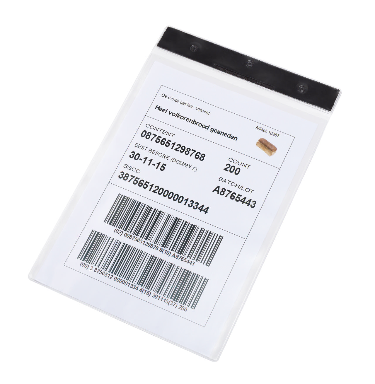 Magnetisk logistik-ID-ficka, A4, ståendeformat