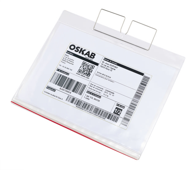 Dry-Zip Anti-fukt Hängande Logistik ID-ficka, A4, Liggande