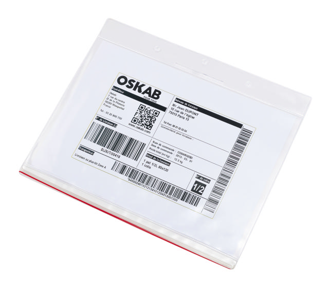 Dry-Zip Anti-fukt Hängande Logistik ID-ficka, A4, Liggande