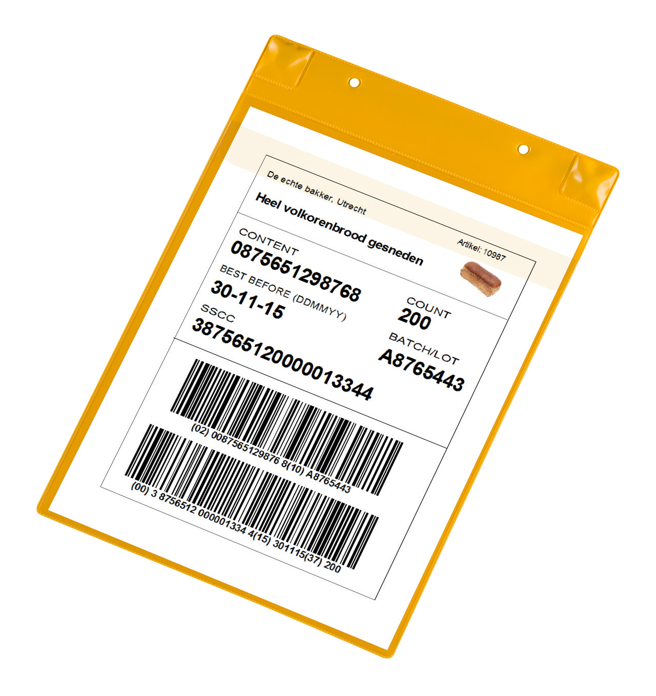 Magneettinen logistiikkatasku, neodyymeillä ja läpällä, A4, pystysuora