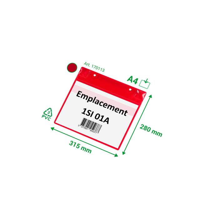 Magneettinen logistiikkatasku, jossa neodyymit ja läppä, A4, vaaka