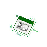 Magneettinen logistiikkatasku, neodyymeillä ja läpällä, A4, vaaka-asento
