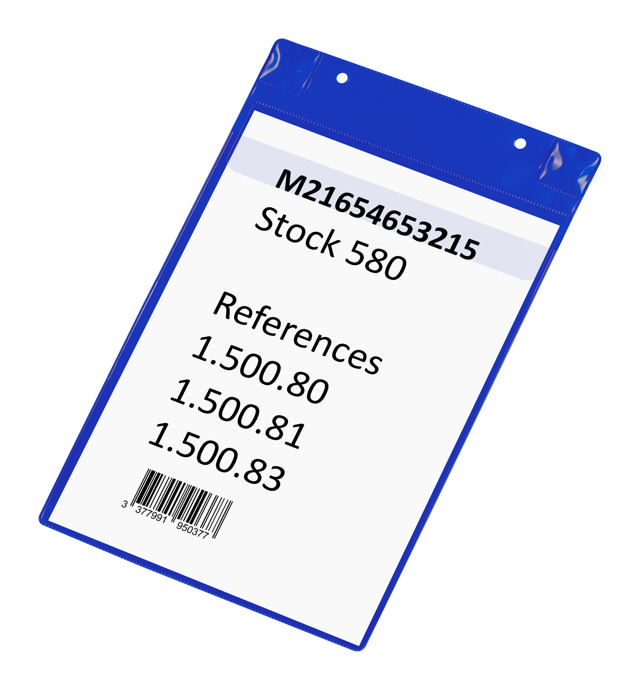 Magneettinen logistiikkatasku, jossa neodyymit ja läppä, A4 XL, pystysuora