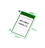 Magneettinen logistiikkatasku, jossa neodyymit ja läppä, A4 XL, pystysuora