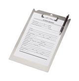 Clipboard, Aluminium, A4, Portrait