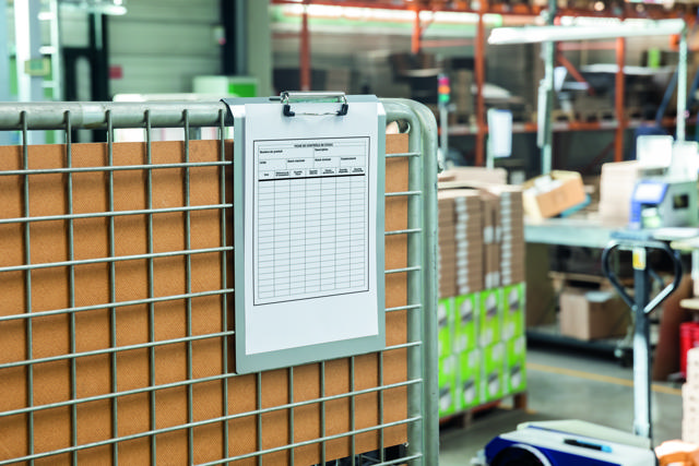 Hanging Clipboard, Aluminium, A4, Portrait