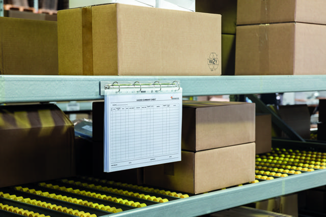 Magnetiskt 4-rings displaysstöd, aluminium, A4