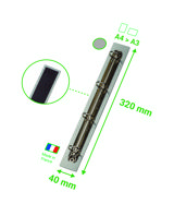 Magnetiskt 4-rings displaysstöd, aluminium, A4