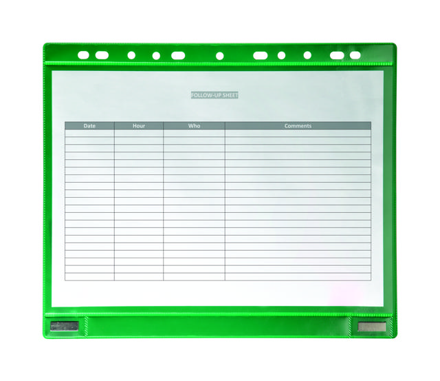 Geperforeerde magnetische insteekhoezen, Neodymiummagneten, dubbelzijdig, A4