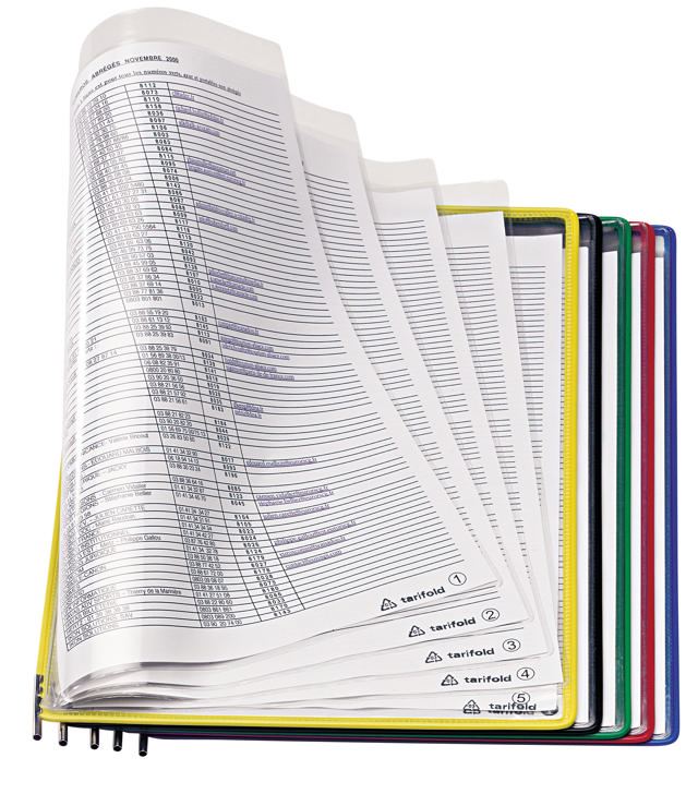 Tarifold Foldfive Pivoterende Lomme, A4, stående,