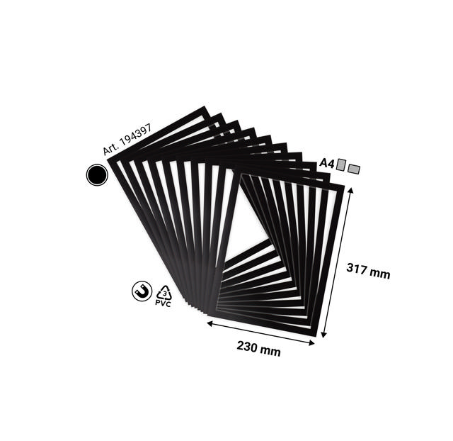 Magneto Pro magneettinen avoin näyttökehys, A4