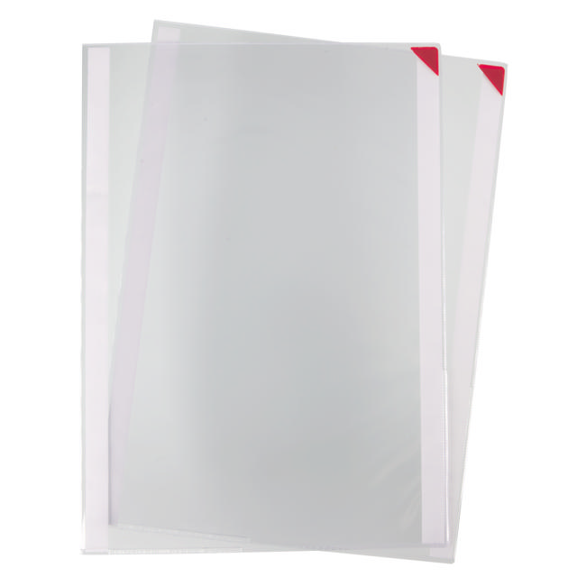 Kang Easy Clic itseliimautuva opastetasku, siirrettävä, A3, punainen kulma