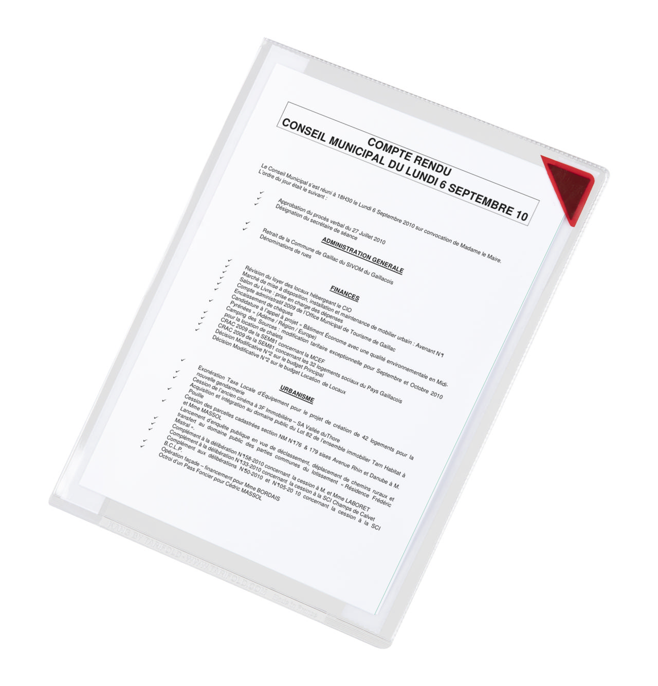 Kang Easy Clic itseliimautuva kyltin tasku, uudelleensijoitettava, A4, punainen kulma