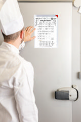 Funda Kang Easy Clic SubZero, adhesivo permanente, A4, esquina roja