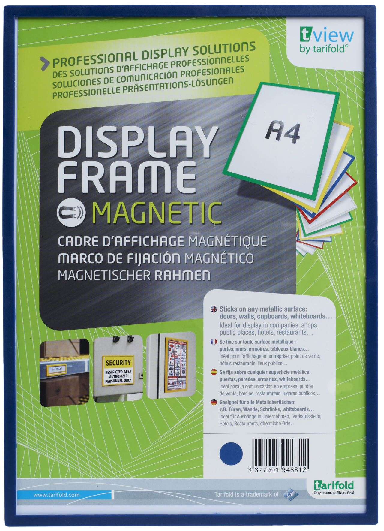 Magnetisk stiv displayramme, A4