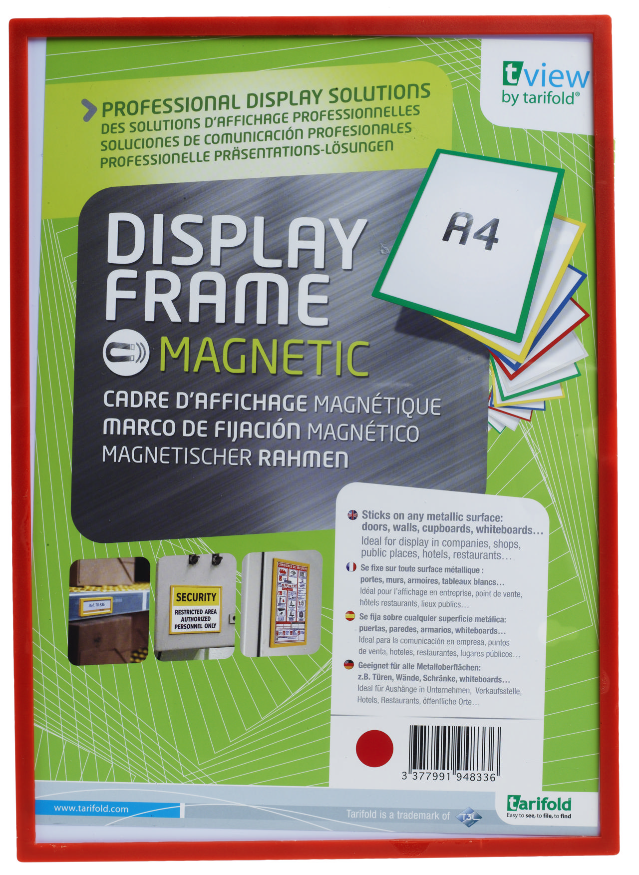 Magnetisk stiv displayramme, A4