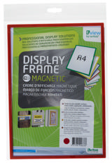 Magneettinen jäykkä näyttökehys, A4