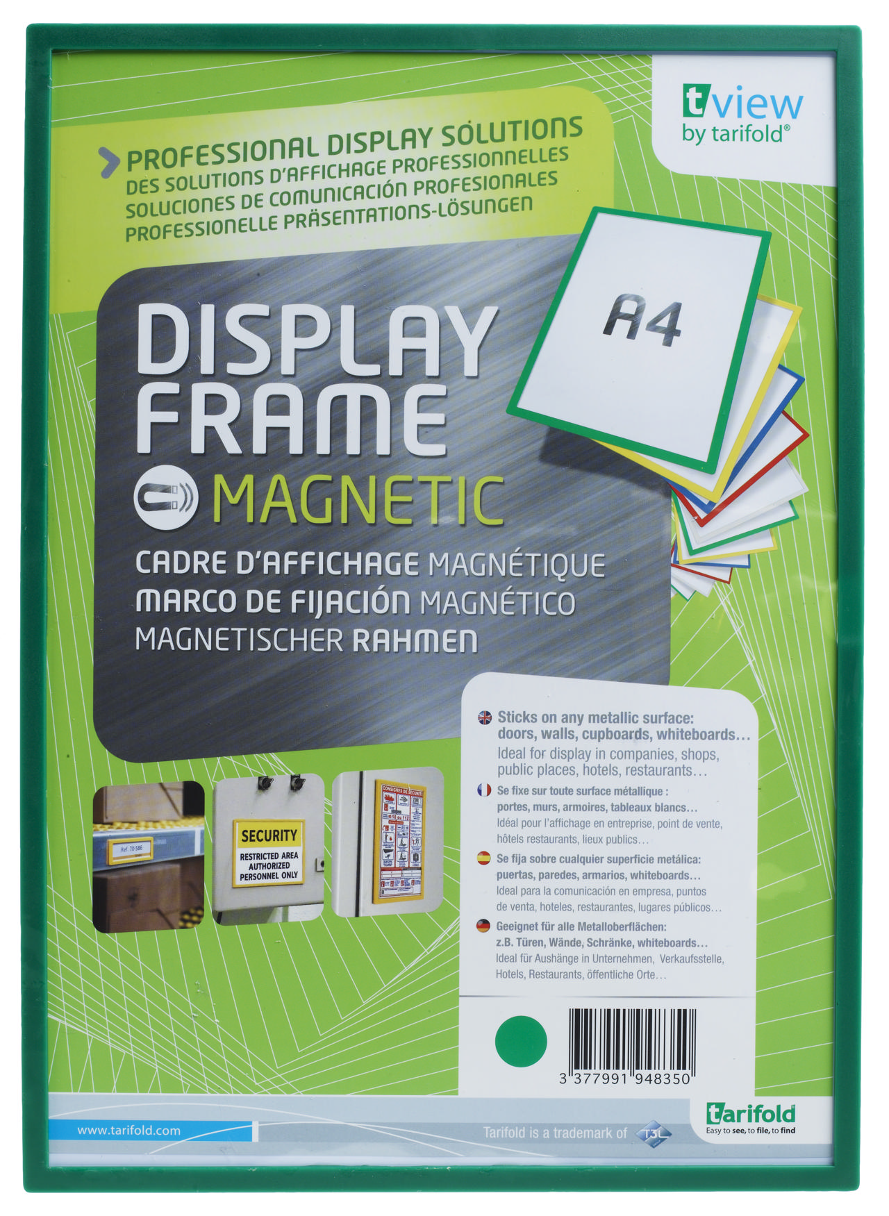 Magnetisk stiv displayramme, A4