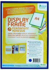 Itsekiinnittyvä jäykkä näyttökehys, pysyvä, A4