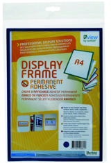 Itsekiinnittyvä jäykkä näyttökehys, pysyvä, A4