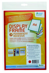Itsekiinnittyvä jäykkä näyttökehys, pysyvä, A4