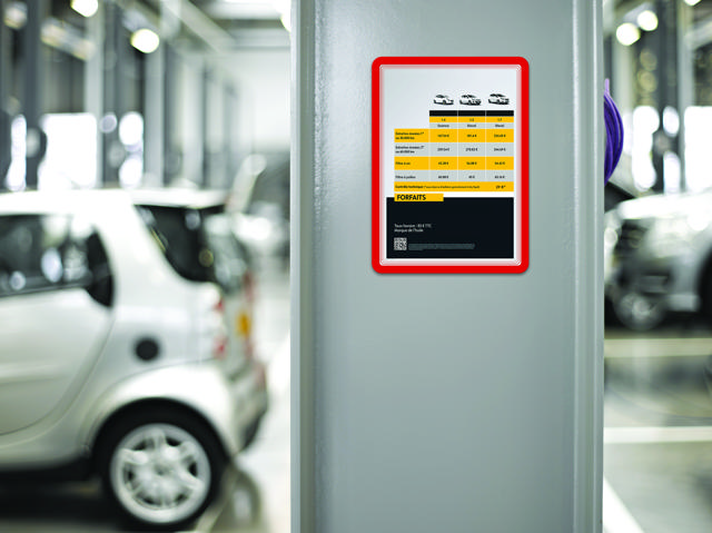 Magneto Funda de presentación magnética con marco, A4