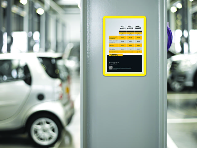 Magneto Funda de presentación magnética con marco, A4