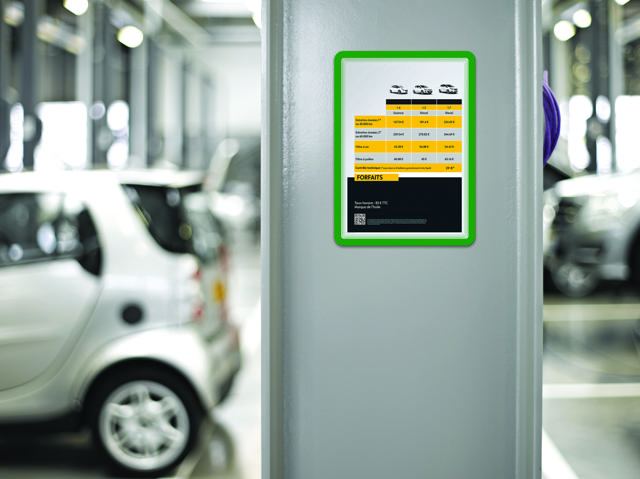 Magneto Funda de presentación magnética con marco, A4