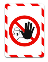 Magneto Safety Funda de presentación magnética con marco, A4