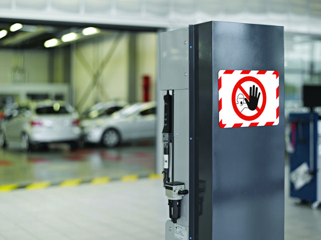 Magneto Safety Funda de presentación magnética con marco, A4