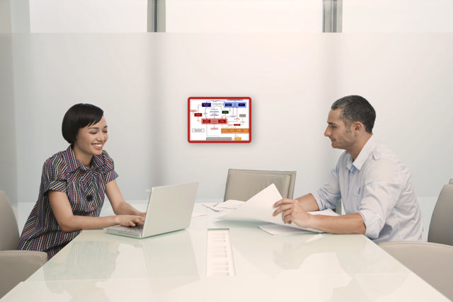 Magneto marco informativo autoadhesivo, reposicionable, A4