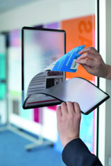 Magneto marco informativo autoadhesivo, reposicionable, A4