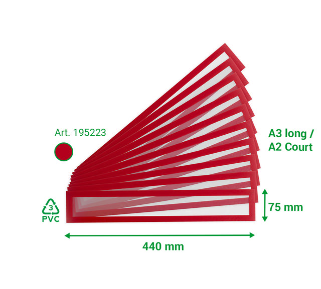 Magneto Pro magnetische Kopfzeilenrahmen, DIN A3 lang / DIN A2 kurz