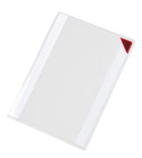 Kang Easy Clic itseliimautuva opastetasku, uudelleensijoitettava, A5, punainen kulma