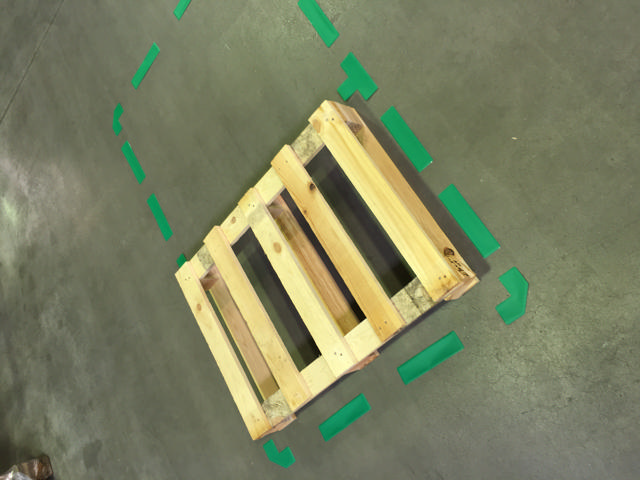 Selbstklebende Bodenmarkierungun Formen, Streif